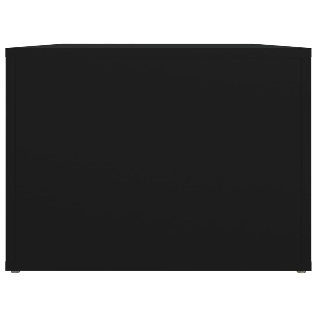 Tavolino da Salotto Nero 80x50x36 cm in Legno Multistrato | homemem39