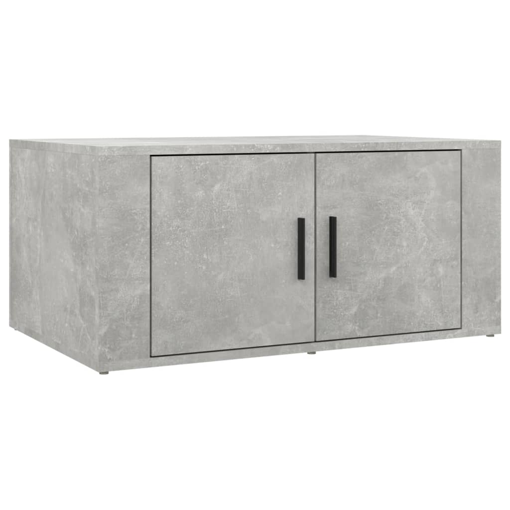 Tavolino Salotto Grigio Cemento 80x50x36 cm Legno Multistrato | homemem39