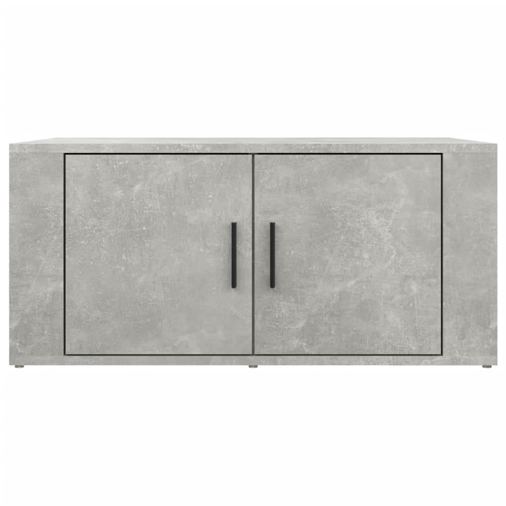 Tavolino Salotto Grigio Cemento 80x50x36 cm Legno Multistrato | homemem39