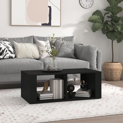 Tavolino da Salotto Nero 100x50x36 cm in Legno Multistrato | homemem39