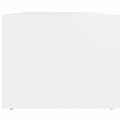 Tavolino da Salotto Bianco 80x50x40 cm in Legno Multistrato