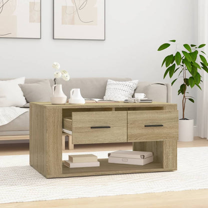 Tavolino da Salotto Rovere Sonoma 80x50x40 cm Legno Multistrato | homemem39