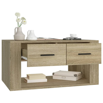 Tavolino da Salotto Rovere Sonoma 80x50x40 cm Legno Multistrato | homemem39