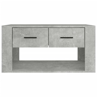 Tavolino da Salotto Grigio Cemento 80x50x40cm Legno Multistrato | homemem39