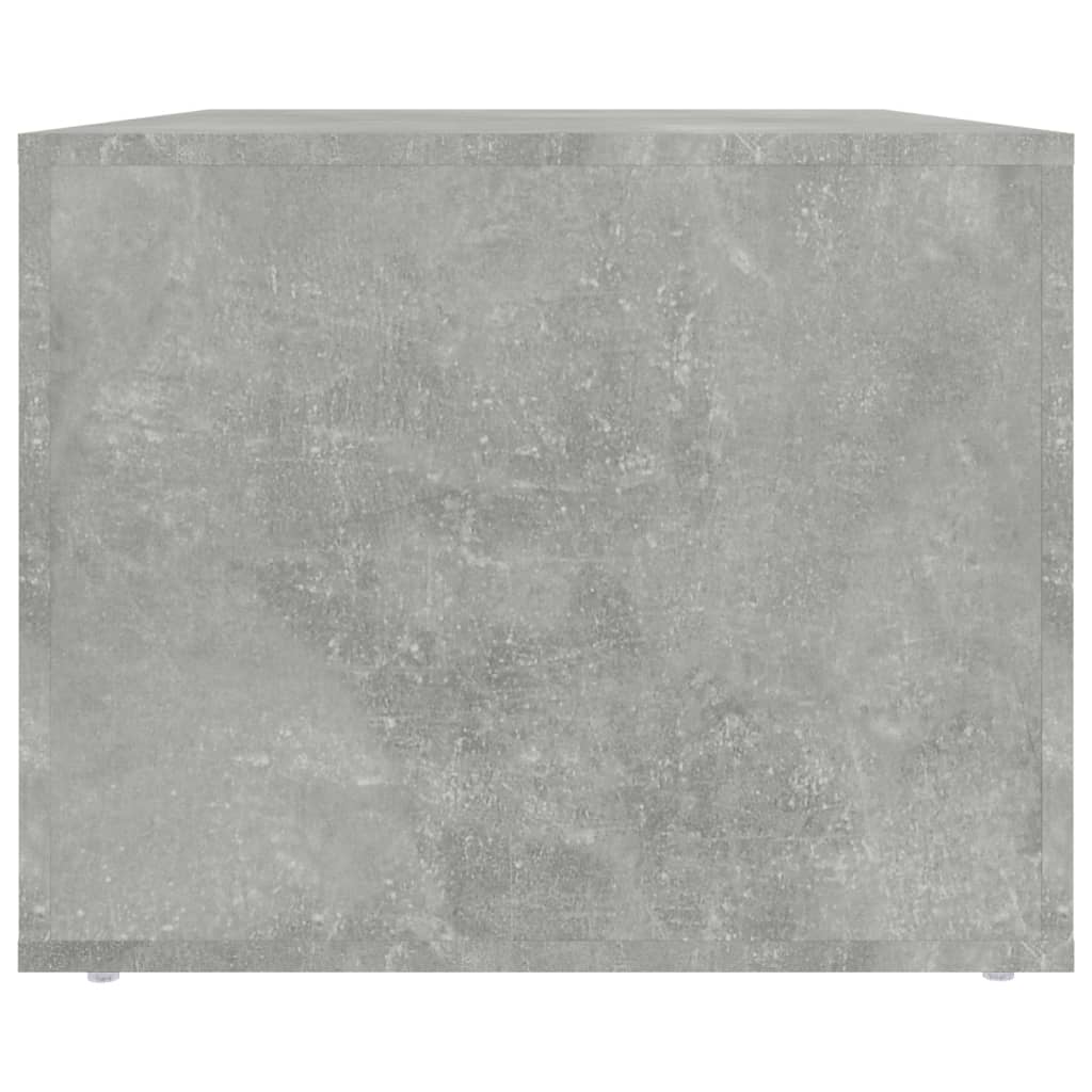 Tavolino da Salotto Grigio Cemento 80x50x40cm Legno Multistrato