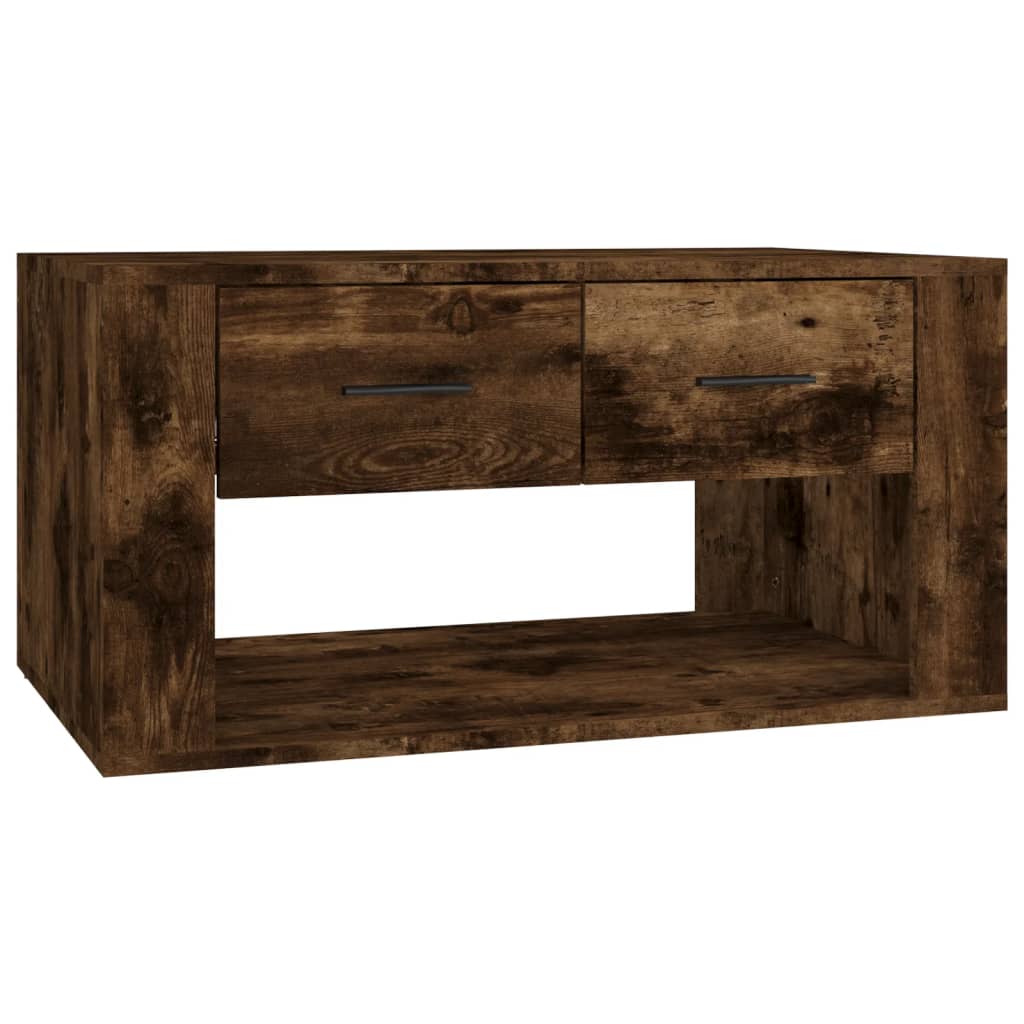 Tavolino da Salotto Rovere Fumo 80x50x40 cm Legno Multistrato | homemem39
