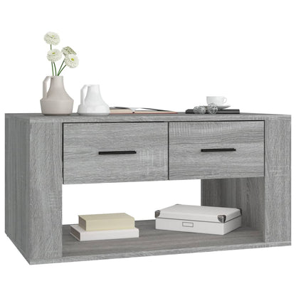 Tavolino da Salotto Grigio Sonoma 80x50x40 cm Legno Multistrato