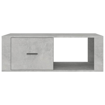 Tavolino Salotto Grigio Cemento 100x50,5x35cm Legno Multistrato | homemem39