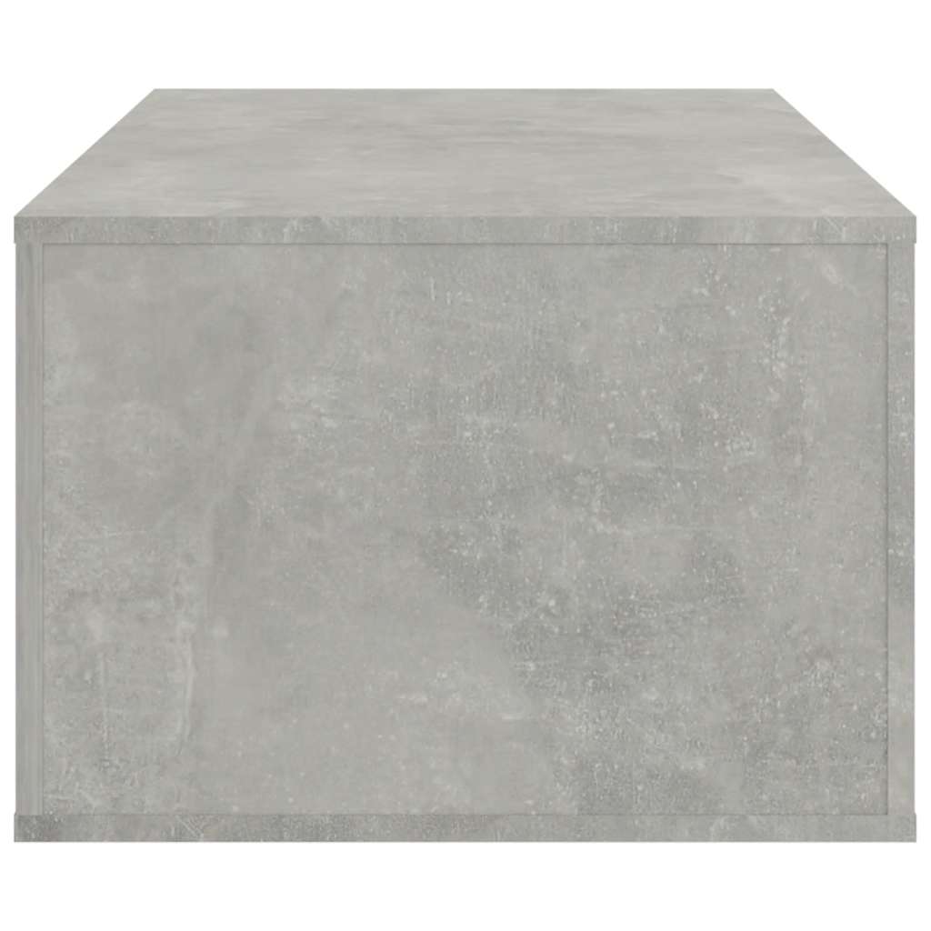 Tavolino Salotto Grigio Cemento 100x50,5x35cm Legno Multistrato | homemem39