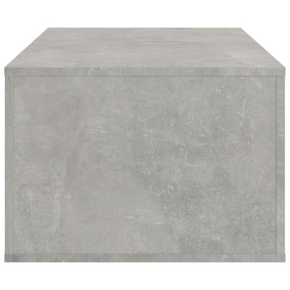 Tavolino Salotto Grigio Cemento 100x50,5x35cm Legno Multistrato | homemem39