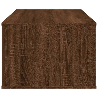 Tavolino Salotto Rovere Marrone 100x50,5x35cm Legno Multistrato