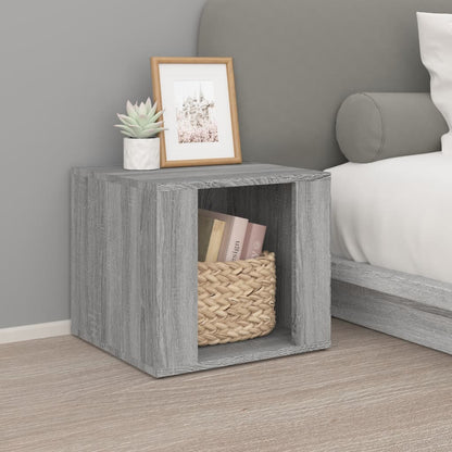 Comodino Grigio Sonoma 41x40x36 cm in Legno Multistrato - homemem39