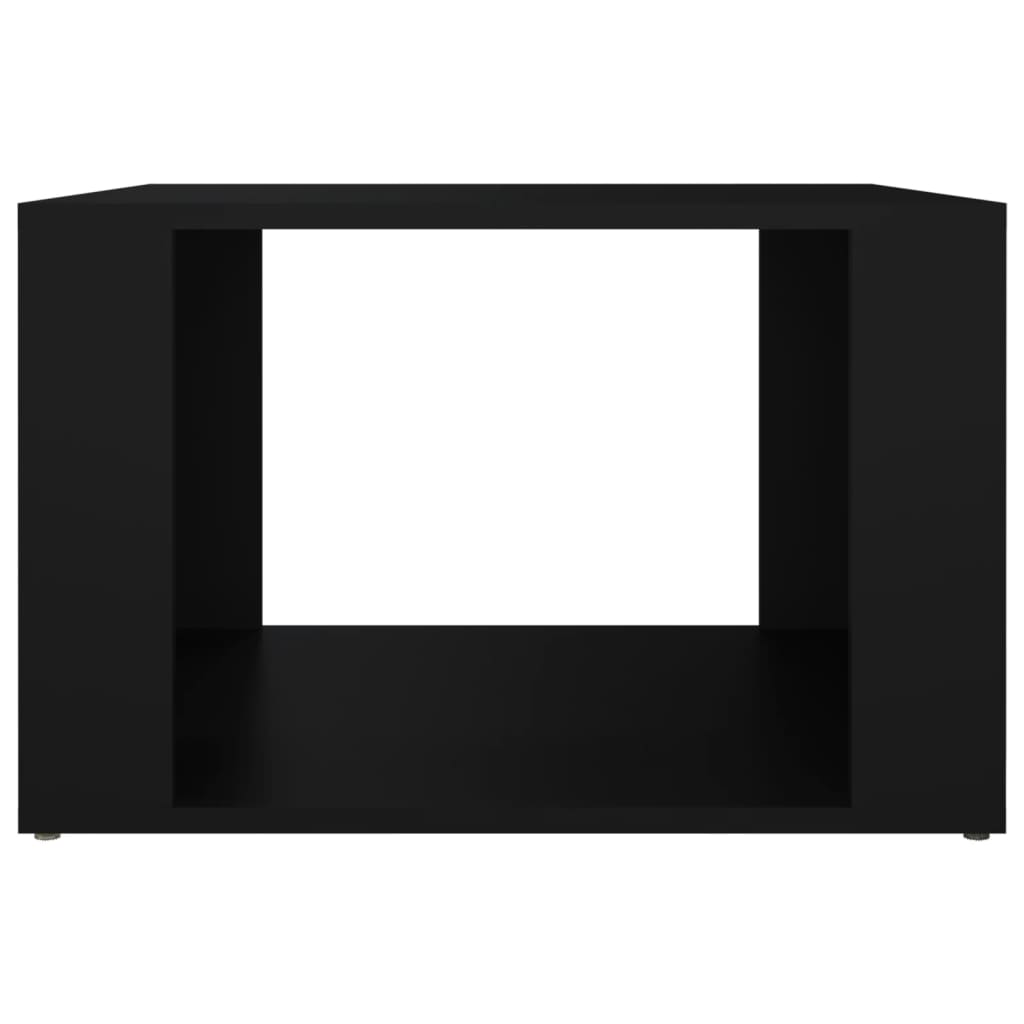 Comodino Nero 57x55x36 cm in Legno Multistrato - homemem39
