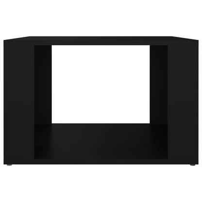 Comodino Nero 57x55x36 cm in Legno Multistrato - homemem39