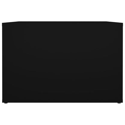 Comodino Nero 57x55x36 cm in Legno Multistrato
