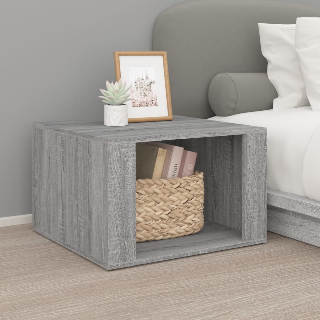 Comodino Grigio Sonoma 57x55x36 cm in Legno Multistrato - homemem39