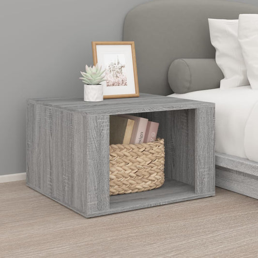 Comodino Grigio Sonoma 57x55x36 cm in Legno Multistrato - homemem39