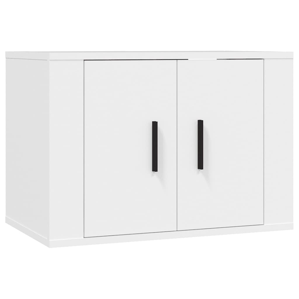 Mobile Porta TV a Parete Bianco 57x34,5x40 cm - homemem39