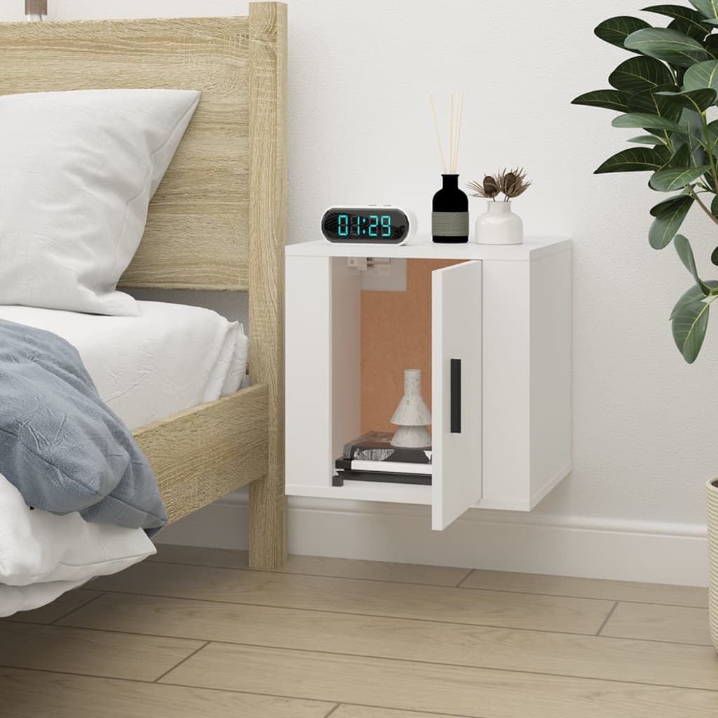 Mobile Porta TV a Parete Bianco 40x34,5x40 cm | homemem39