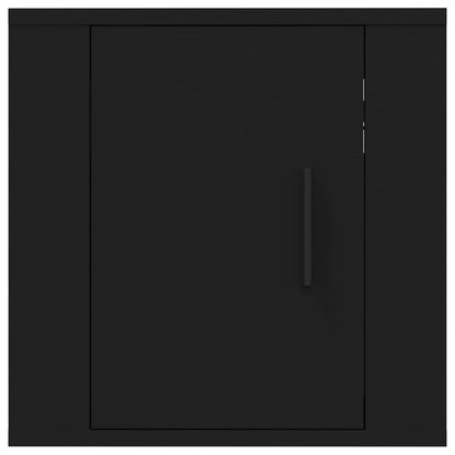 Mobili Porta TV a Parete 2 pz Nero 40x34,5x40 cm - homemem39