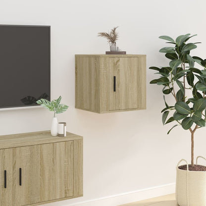 Mobile Porta TV a Parete Rovere Sonoma 40x34,5x40 cm - homemem39