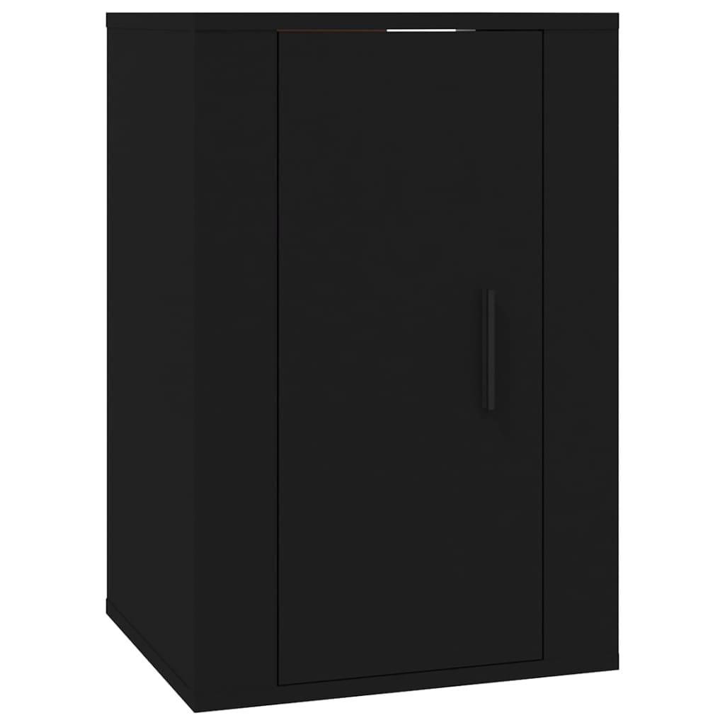 Mobili Porta TV a Parete 2 pz Nero 40x34,5x60 cm - homemem39