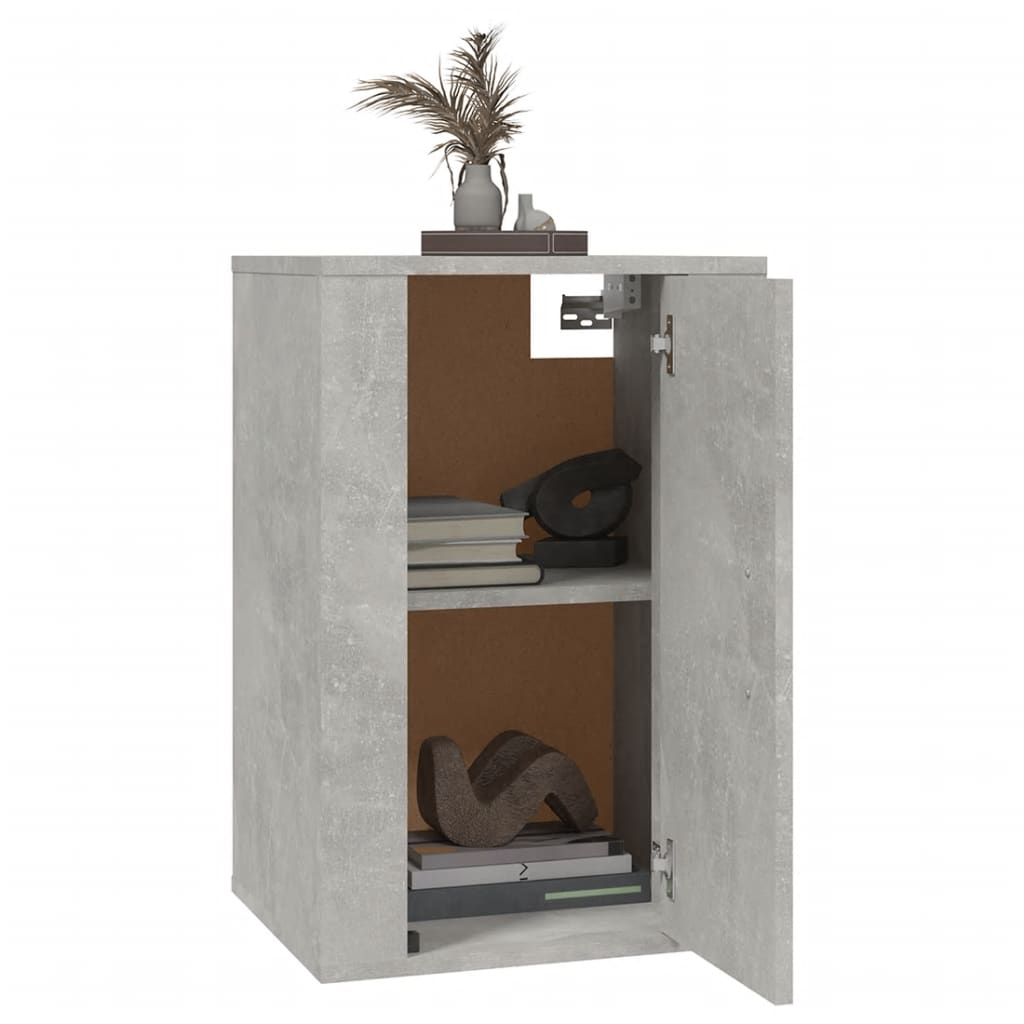 Mobile Porta TV a Parete Grigio Cemento 40x34,5x60 cm - homemem39