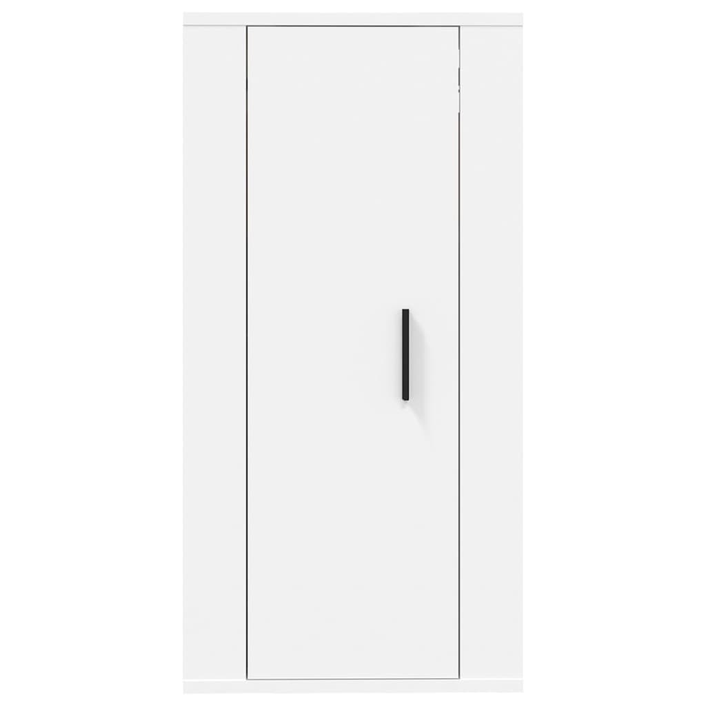 Mobile Porta TV a Parete Bianco 40x34,5x80 cm - homemem39