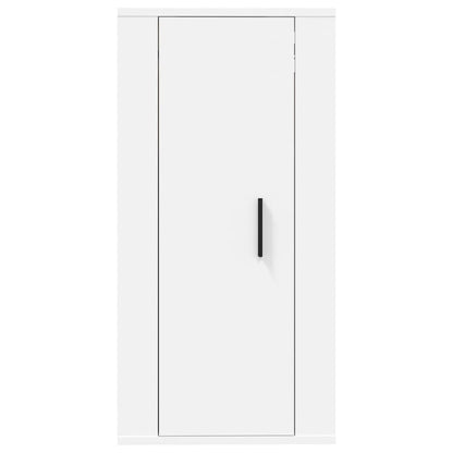 Mobile Porta TV a Parete Bianco 40x34,5x80 cm - homemem39