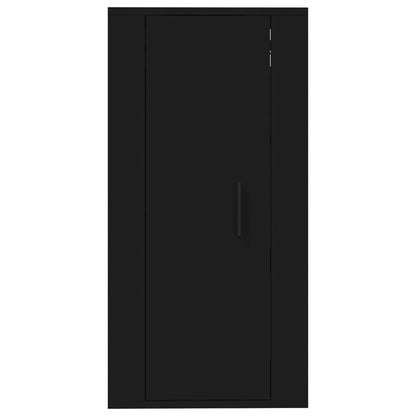 Mobile Porta TV a Parete Nero 40x34,5x80 cm - homemem39