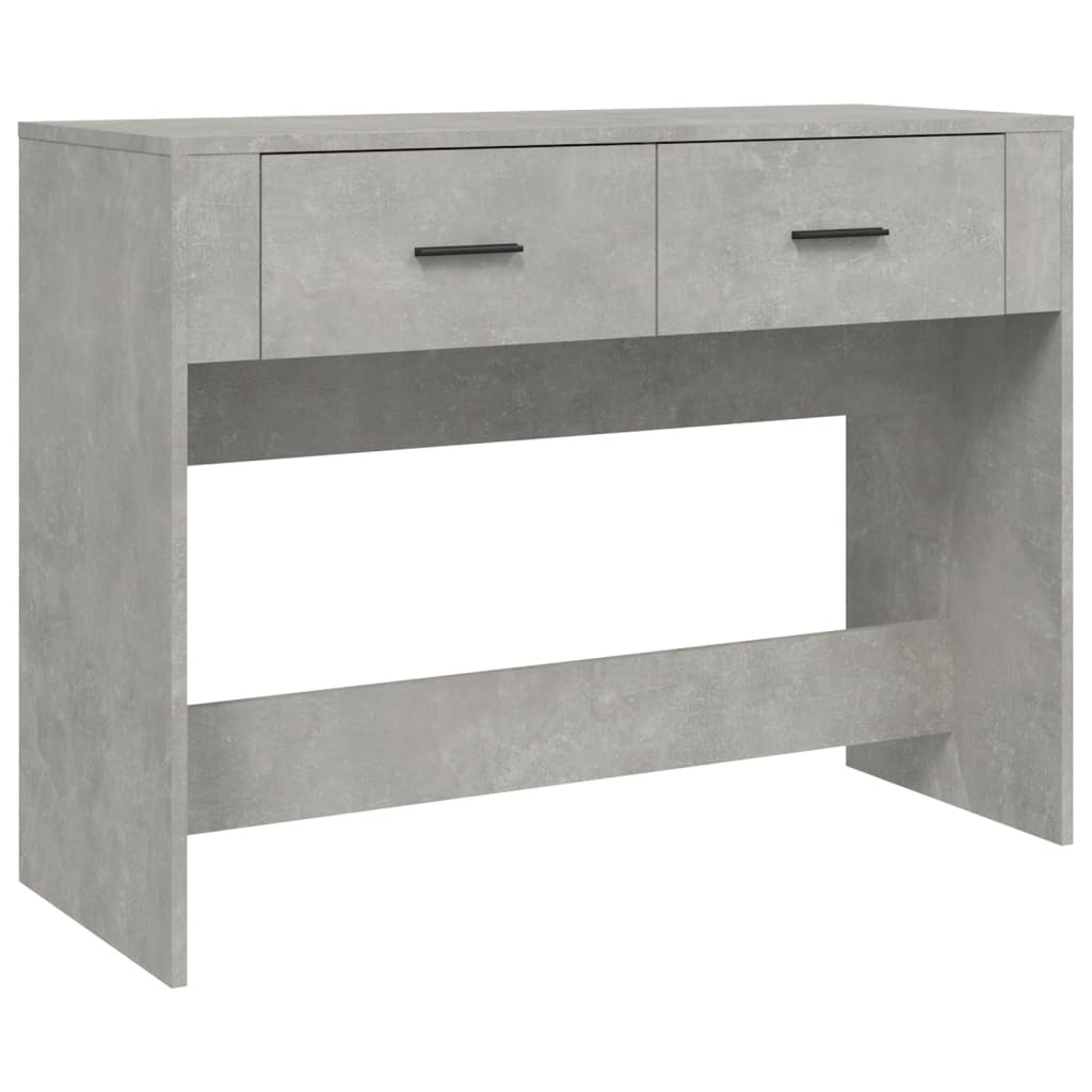 Tavolino Consolle Grigio Cemento 100x39x75 cm Legno Multistrato - homemem39