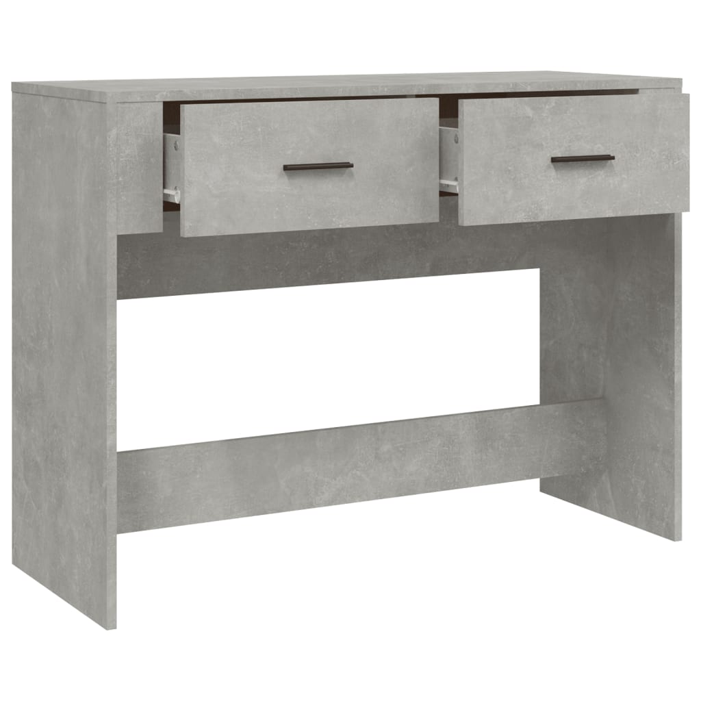 Tavolino Consolle Grigio Cemento 100x39x75 cm Legno Multistrato - homemem39