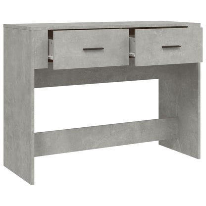 Tavolino Consolle Grigio Cemento 100x39x75 cm Legno Multistrato - homemem39