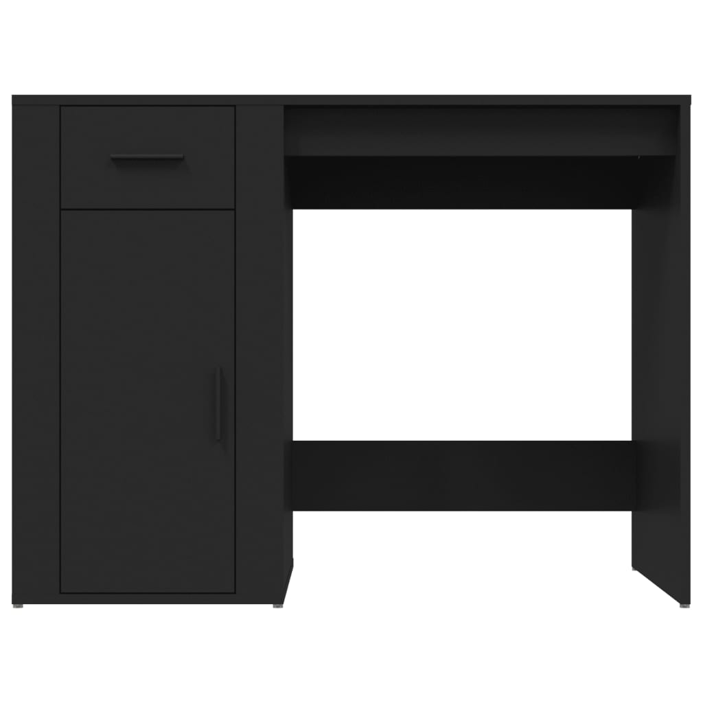 Scrivania Nero 100x49x75 cm in Legno Multistrato - homemem39