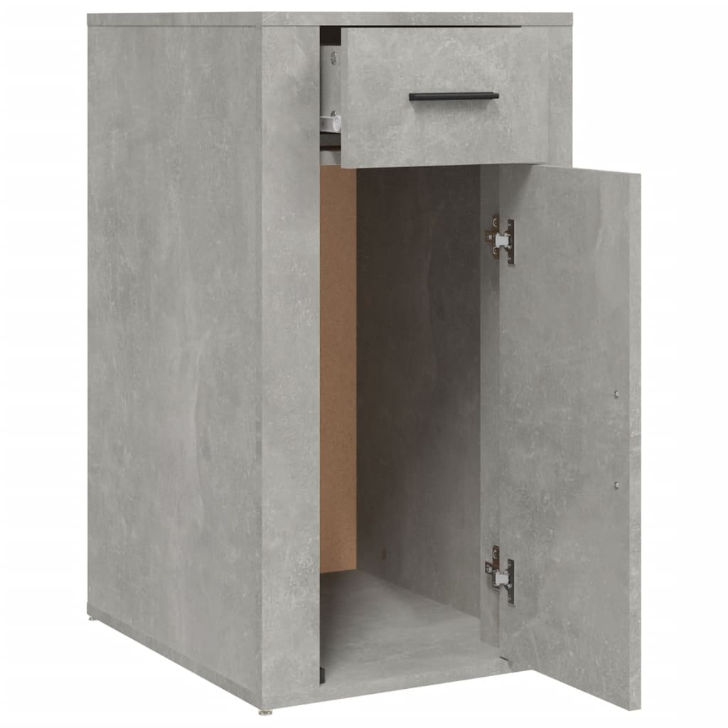 Mobile Scrivania Grigio cemento 40x49x75 cm Legno Multistrato