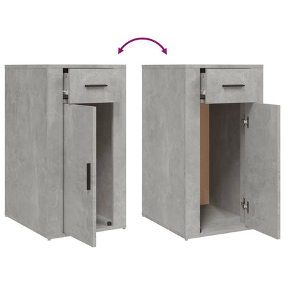 Mobile Scrivania Grigio cemento 40x49x75 cm Legno Multistrato