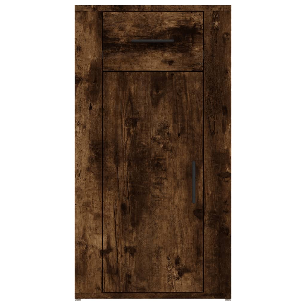 Mobile Scrivania rovere fumo 40x49x75 cm Legno Multistrato - homemem39
