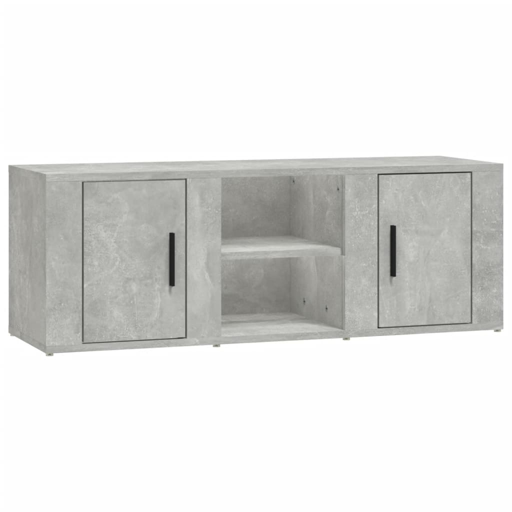 Mobile per TV Grigio Cemento 100x31,5x35 cm Legno Multistrato