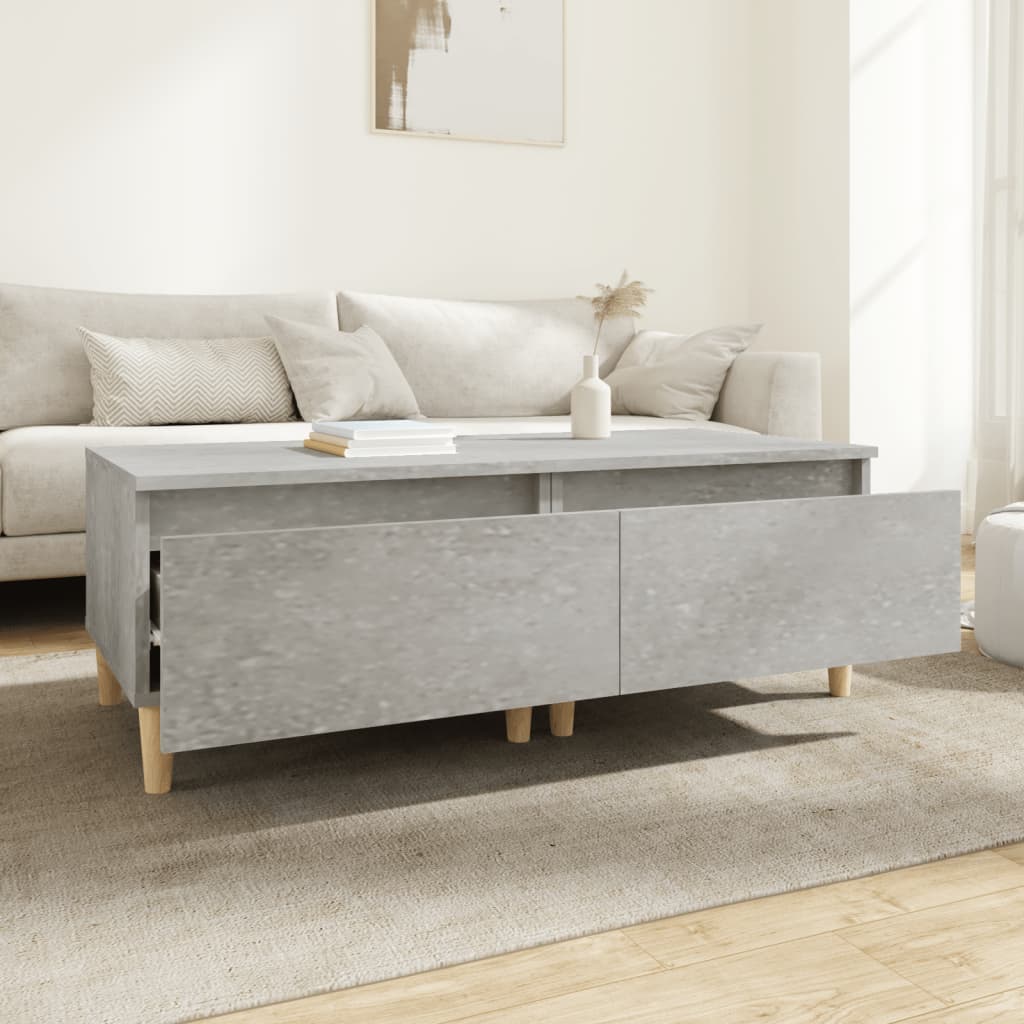 Tavolini 2pz Grigio Cemento 50x46x35 cm in Legno Multistrato - homemem39