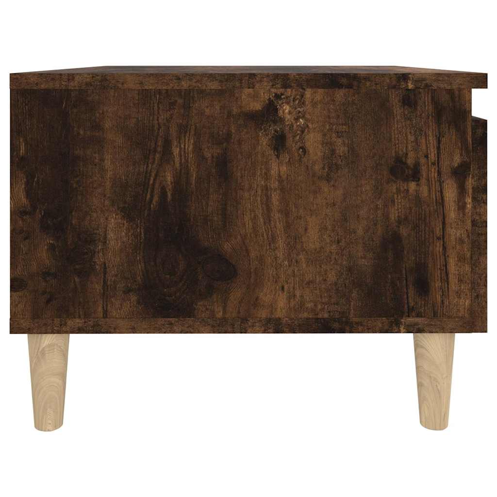 Tavolino da Salotto Rovere Fumo 50x46x35cm in Legno Multistrato