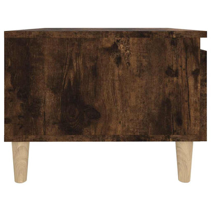 Tavolino da Salotto Rovere Fumo 50x46x35cm in Legno Multistrato