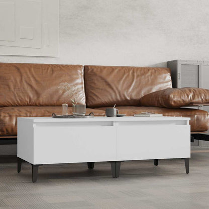 Tavolini Bianchi 2pz 50x46x35 cm in Legno Multistrato