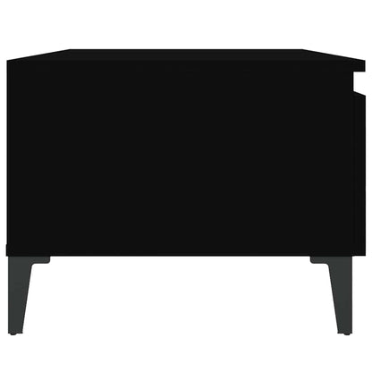Tavolino Nero 50x46x35 cm in Legno Multistrato