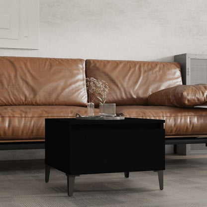 Tavolino Nero 50x46x35 cm in Legno Multistrato