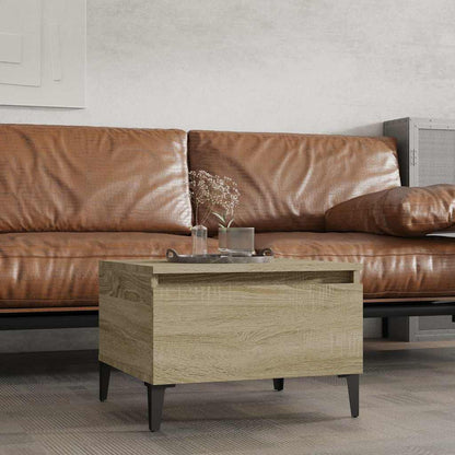 Tavolino Rovere Sonoma 50x46x35 cm in Legno Multistrato