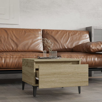 Tavolini 2pz Rovere Sonoma 50x46x35 cm in Legno Multistrato - homemem39