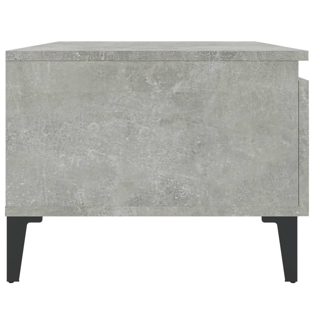 Tavolino Grigio Cemento 50x46x35 cm in Legno Multistrato - homemem39