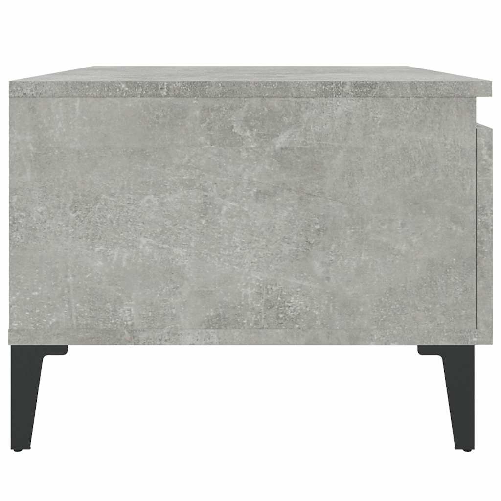 Tavolini 2pz Grigio Cemento 50x46x35 cm in Legno Multistrato
