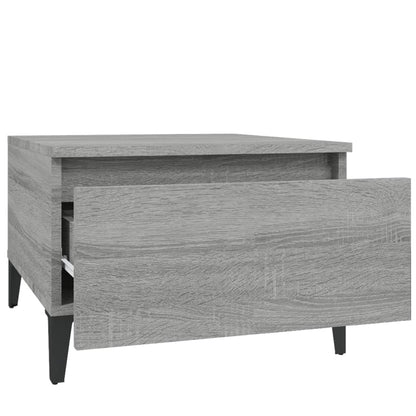 Tavolino Grigio Sonoma 50x46x35 cm in Legno Multistrato - homemem39