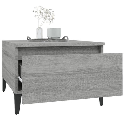Tavolini 2pz Grigio Sonoma 50x46x35 cm in Legno Multistrato - homemem39